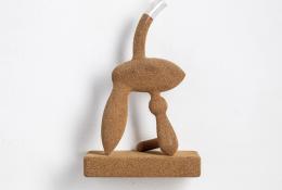 Richard Meitner - Schizzi Selvaggi 22 Tonari No Totoro - 2021 - blown glass, epoxy, cork, acrylic polymers, metal - 38 x 24 x 14 cm - Unique piece