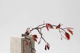 Lilla Tabasso (Milan IT, 1973), Marble series, Unique pieces, Milan, 2025, Murano glass lamp-worked by the artist, marble