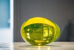 Václav Cigler: GEOMETRIE  Uran Egg  Optical glass  ph. Enrico Fiorese