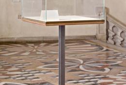 Carlo Scarpa (Venice IT, 1906 - Sendai JP, 1978), Cabinet, Venice, 1950s-1980s, Steel, wood, brass and glass, h 180 x 68 x 68 cm