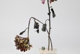 Lilla Tabasso (Milan IT, 1973), Marble series, Unique pieces, Milan, 2025, Murano glass lamp-worked by the artist, marble