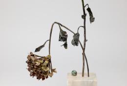 Lilla Tabasso (Milan IT, 1973), Marble series, Unique pieces, Milan, 2025, Murano glass lamp-worked by the artist, marble