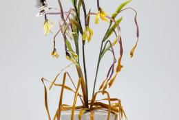 Lilla Tabasso (Milan IT, 1973), Marble series, Unique pieces, Milan, 2025, Murano glass lamp-worked by the artist, marble