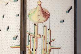 Paul Noble, NEST (detail), 2004, Embroidered screen with appliqué work, beads, marquetry, ph. Roberto Marossi